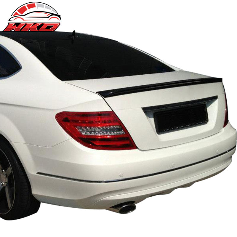Fits 12-15 Benz C-Class W204 C204 Coupe AMG Style Trunk Spoiler Unpainted ABS
