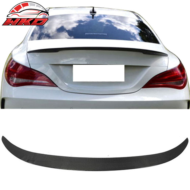 Wholesale 13-18 Benz CLA Class C117 W117 Sedan ADH Style Carbon Fiber CF Trunk Spoiler