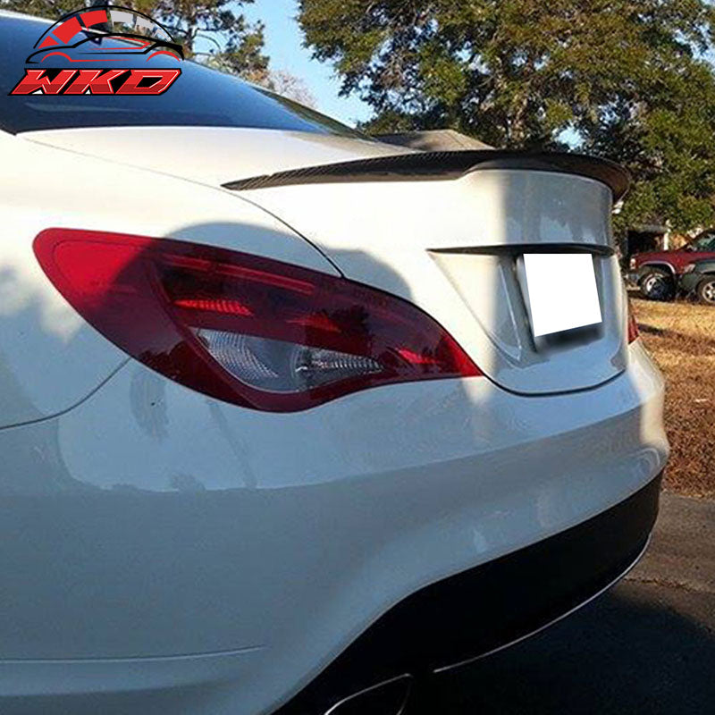 Fit 13-18 Benz CLA Class C117 W117 Sedan ADH Style Carbon Fiber CF Trunk Spoiler