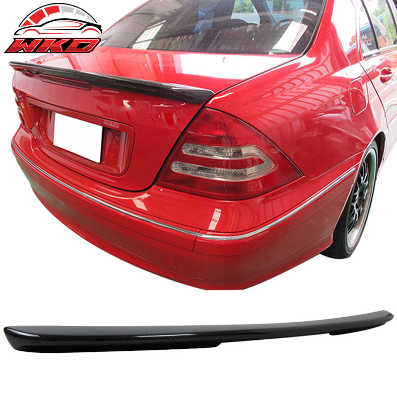 Fits 01-07 Benz C-Class W203 Trunk Spoiler - Carbon Fiber (CF)