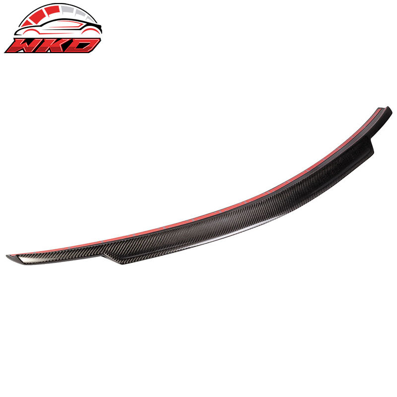 Fits 08-14 Benz C-Class W204 Sedan V Style Trunk Spoiler - Matte Carbon Fiber