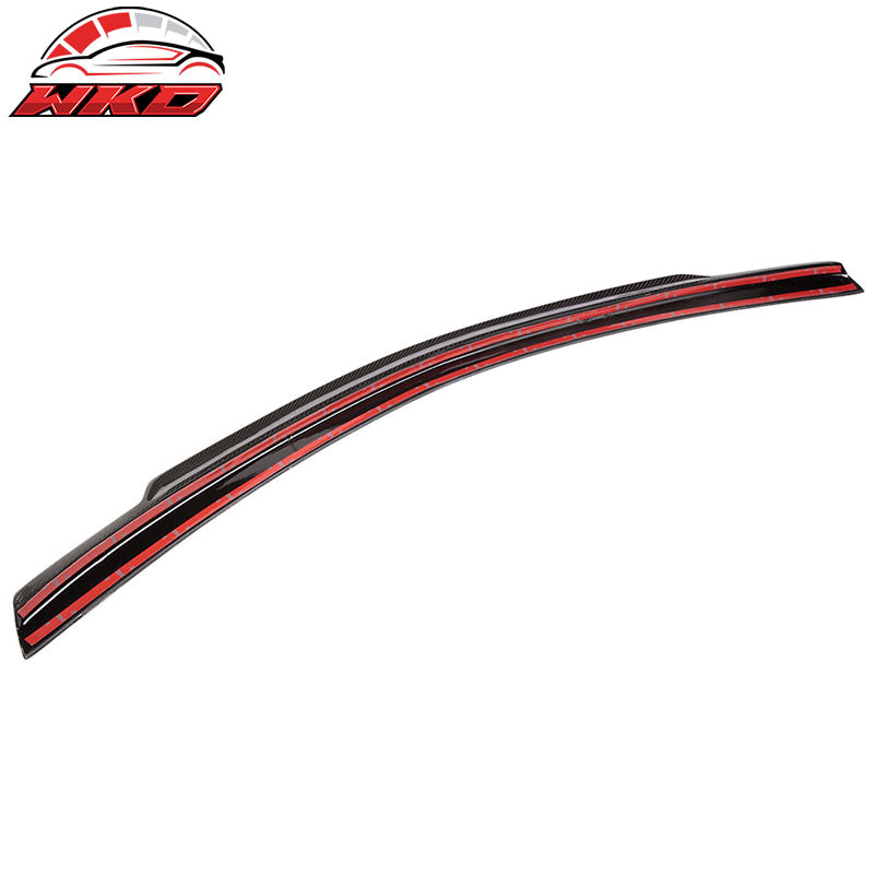 Fits 08-14 Benz C-Class W204 Sedan V Style Trunk Spoiler - Matte Carbon Fiber