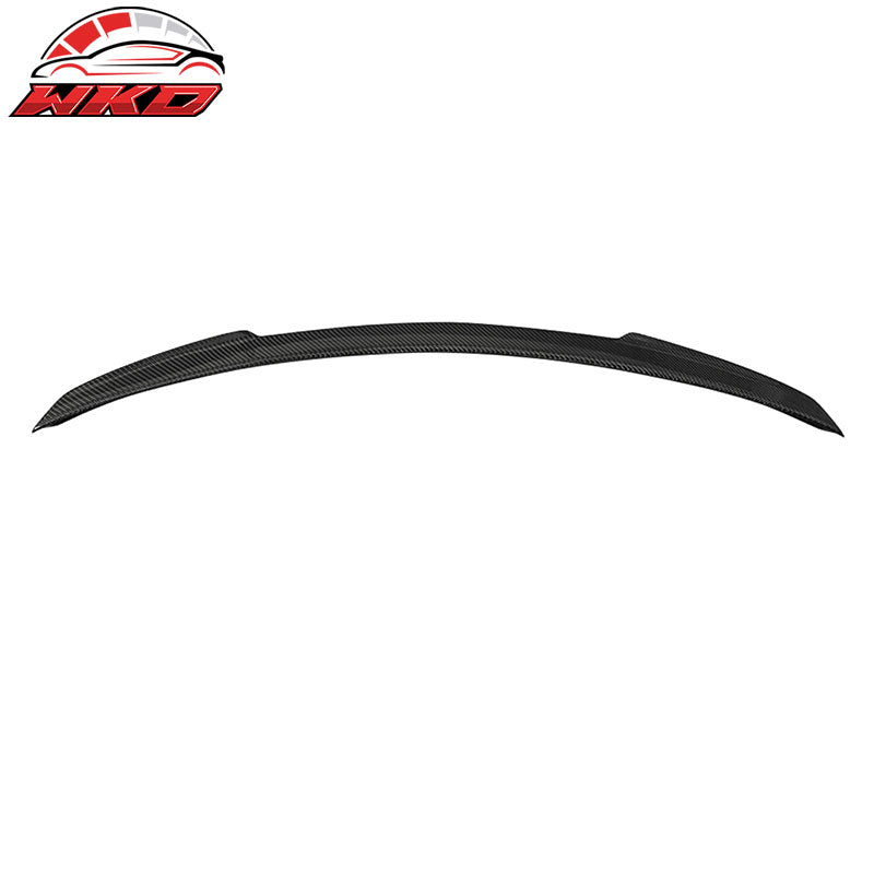 Fits 15-21 Benz W205 C Class V Matte Carbon Fiber Trunk Spoiler