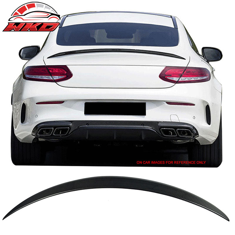 Wholesale 15-21 Benz W205 C Class Coupe AMG Style Trunk Spoiler Matte Carbon Fiber CF - Wikond Auto