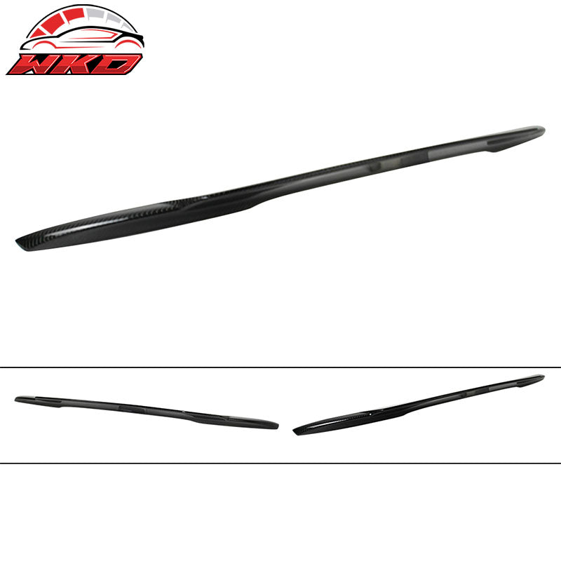 Fits 03-11 SL-Class Convertible 2Dr R230 V Style Carbon Fiber CF Trunk Spoiler