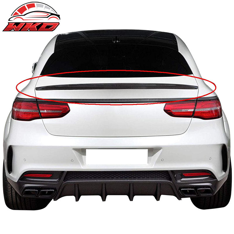 Fits 16-19 Benz GLE Class C292 Coupe IKON Style Trunk Spoiler Carbon Fiber CF