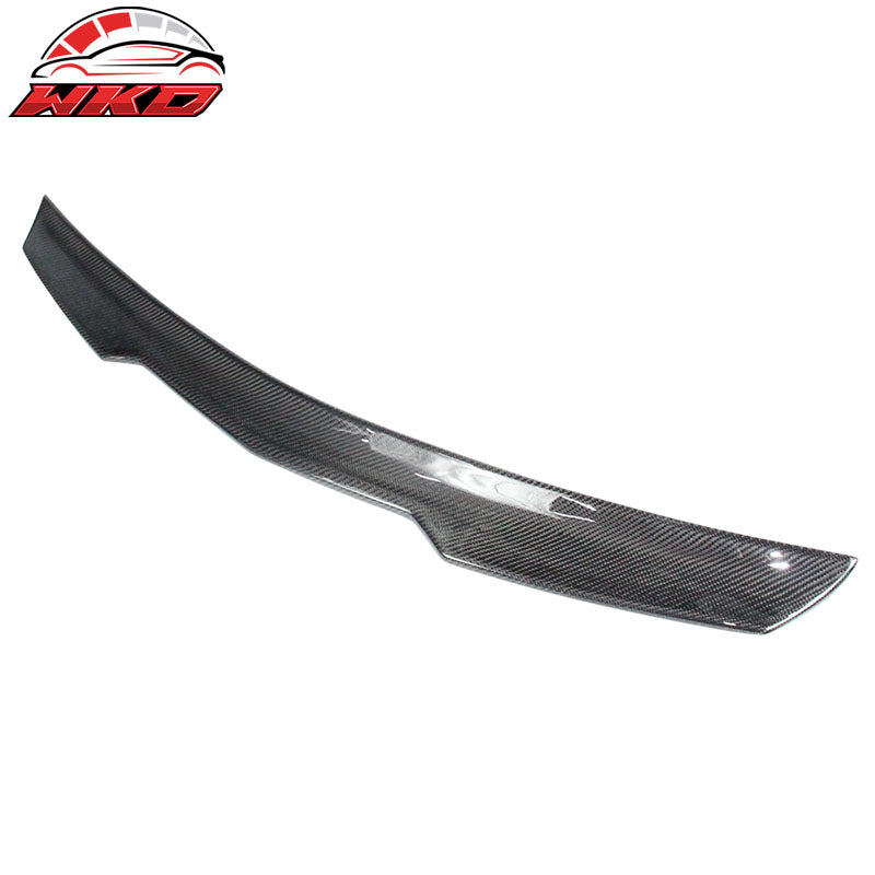 Fits 10-16 Benz E Class W212 Sedan V Style Trunk Spoiler - Matte Carbon Fiber