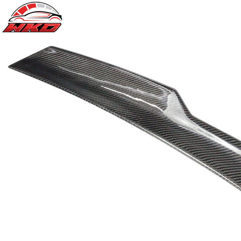 Fits 10-16 Benz E Class W212 Sedan V Style Trunk Spoiler - Matte Carbon Fiber