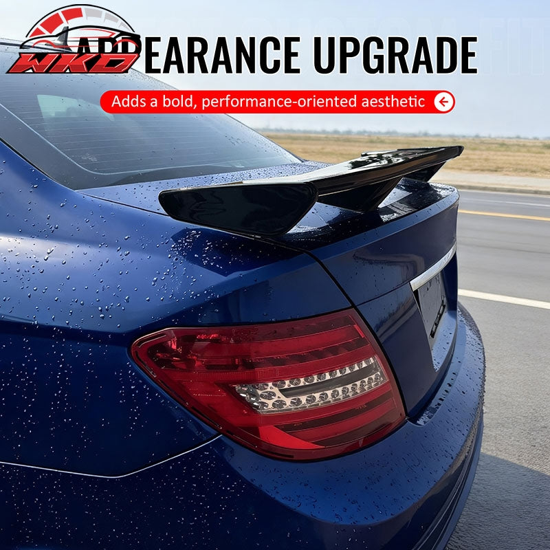 Fits 08-14 Benz W204 C-Class 54" PRO Style Rear Trunk Spoiler Gloss Black ABS