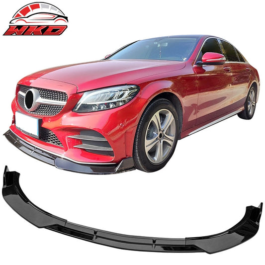 Wholesale For 19-22 Benz W205 C-Class C200 C300 C180 BR Style Front Bumper Lip Gloss Black - Wikond Auto