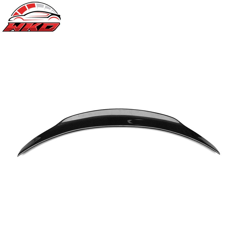 Fits 17-22 Benz W205 C Class Coupe PSM Style Trunk Spoiler Matte Carbon Fiber