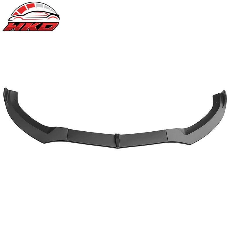 Fits 15-18 Benz W205 C-Class DP Style Front Bumper Lip Spoiler PP - Matte Black