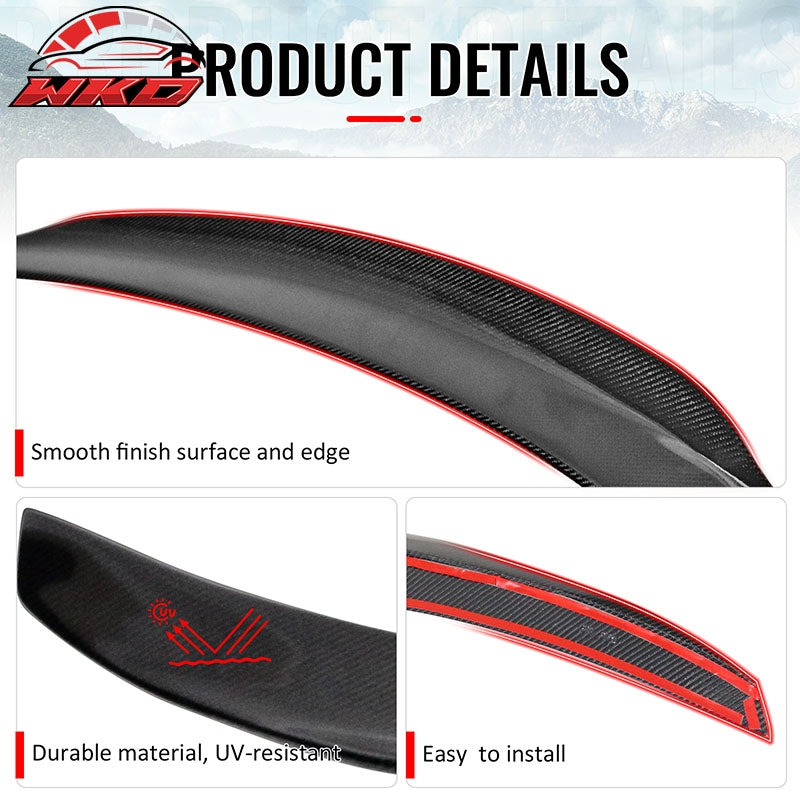 Wholesale 15-21 Benz W205 C Class Sedan 4-Door PSM Style Trunk Spoiler Carbon Fiber CF - Wikond Auto