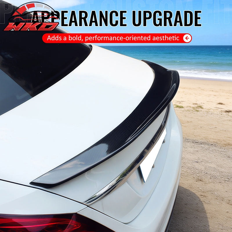 Wholesale 15-21 Benz W205 C Class Sedan 4-Door PSM Style Trunk Spoiler Carbon Fiber CF - Wikond Auto