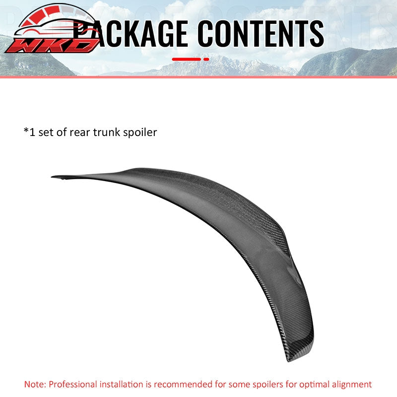 Wholesale 15-21 Benz W205 C Class Sedan 4-Door PSM Style Trunk Spoiler Carbon Fiber CF - Wikond Auto