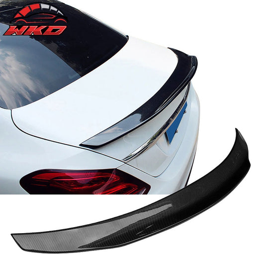 Wholesale 15-21 Benz W205 C Class Sedan PSM Style Trunk Spoiler Matte Carbon Fiber