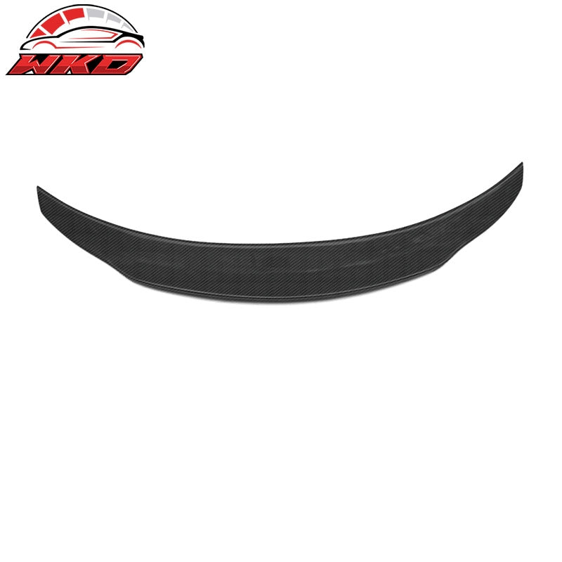 Fits 15-21 Benz W205 C Class Sedan PSM Style Trunk Spoiler Matte Carbon Fiber