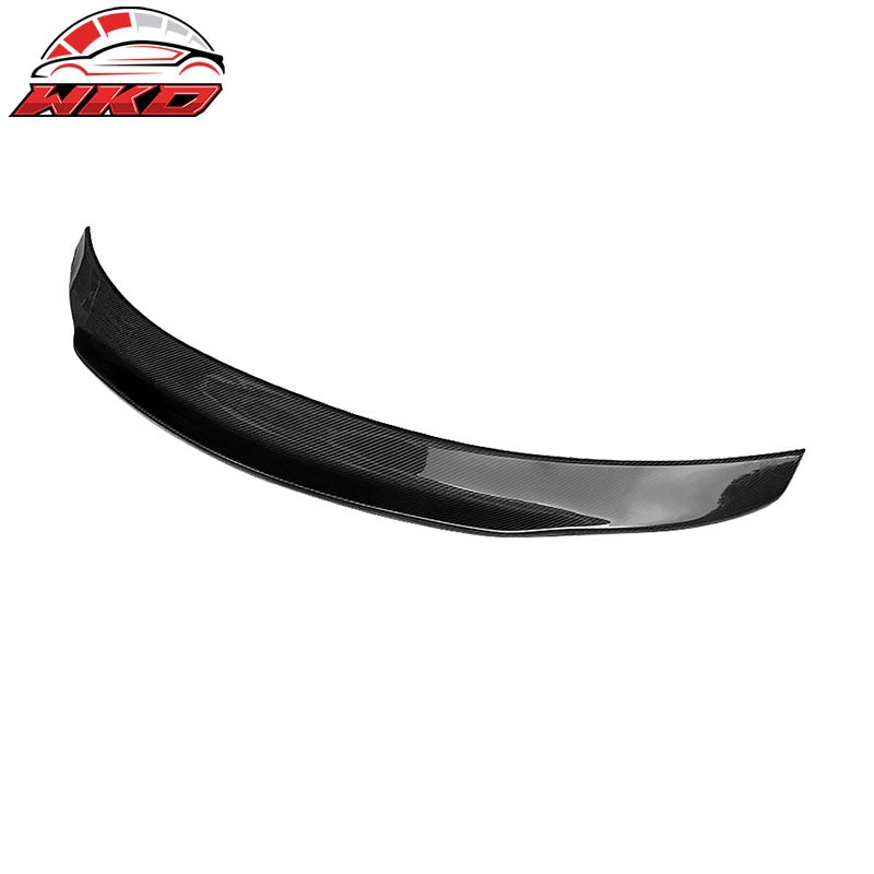 Fits 15-21 Benz W205 C Class Sedan PSM Style Trunk Spoiler Matte Carbon Fiber