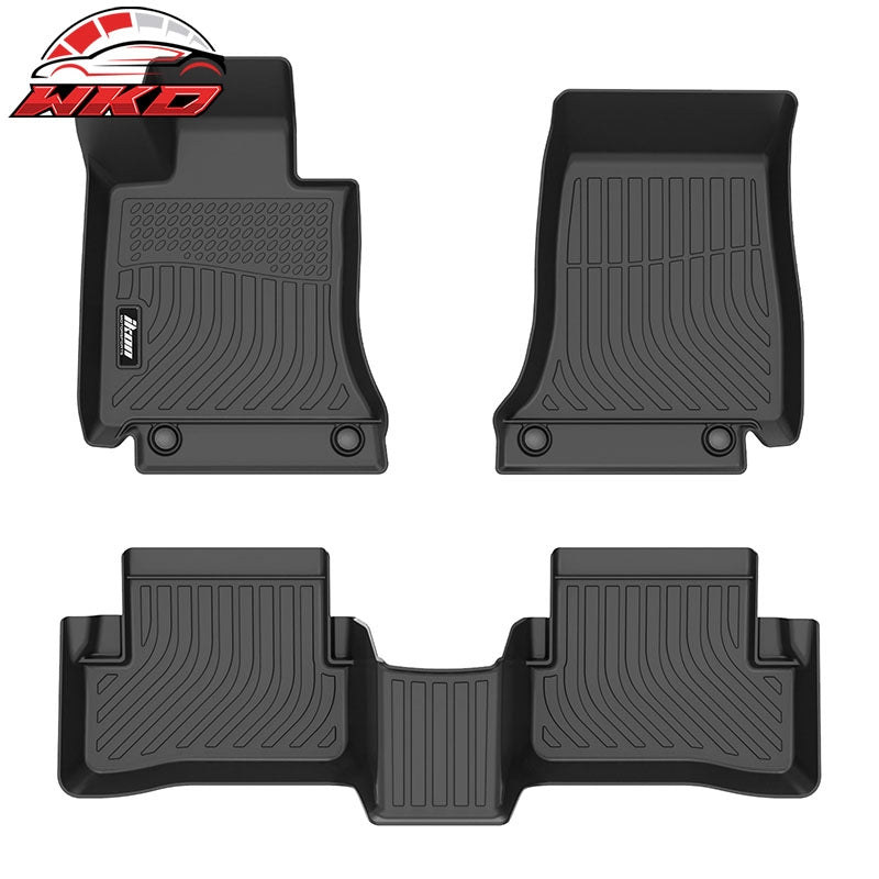 Wholesale 15-21 Benz W205 C-Class Sedan TPE All Weather 3D Floor Carpets + Trunk Mats - Wikond Auto