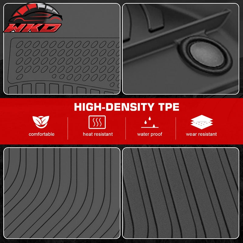Wholesale 15-21 Benz W205 C-Class Sedan TPE All Weather 3D Floor Carpets + Trunk Mats - Wikond Auto
