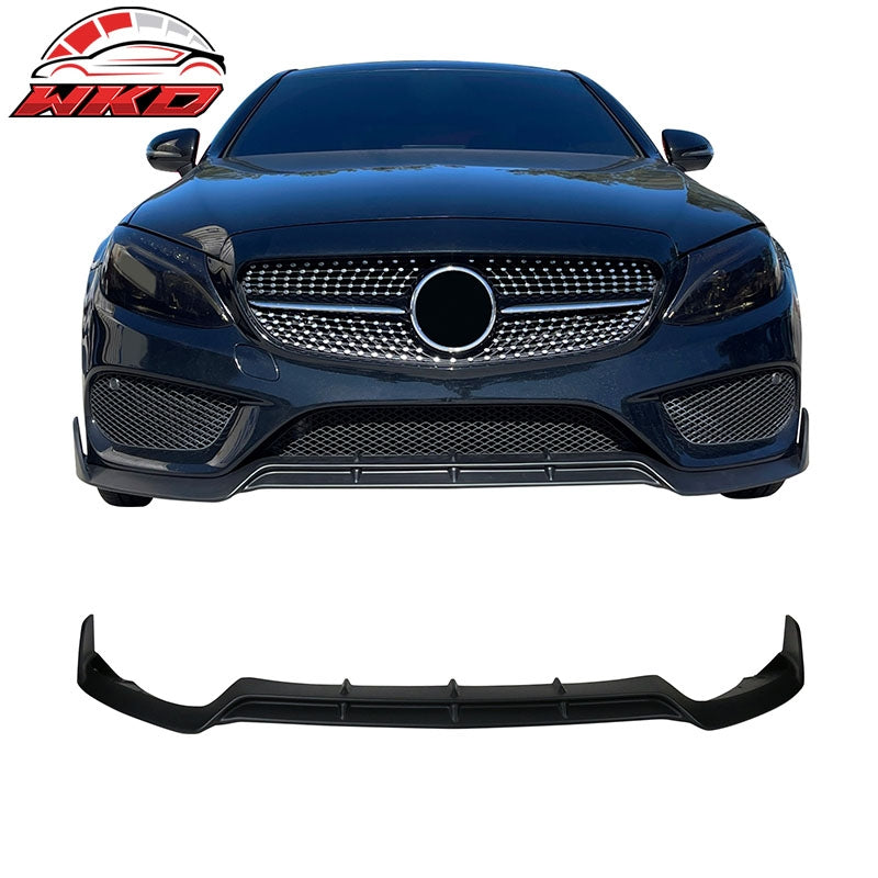 Wholesale 15-18 Benz W205 C-Class Sport B Style Front Bumper Lip Spoiler Unpainted PP