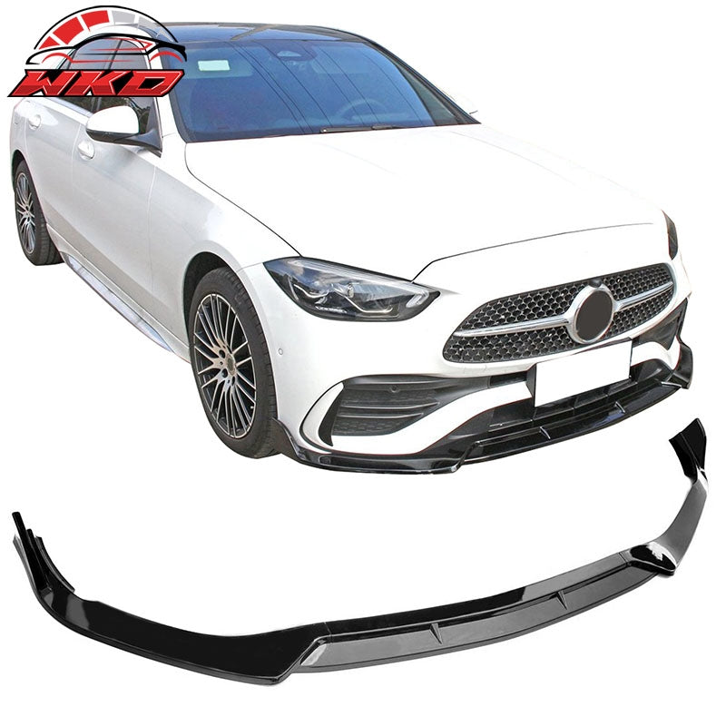 Wholesale 22-26 Benz W206 C-Class C200 C300 4DR BR Style Front Bumper Lip Gloss Black