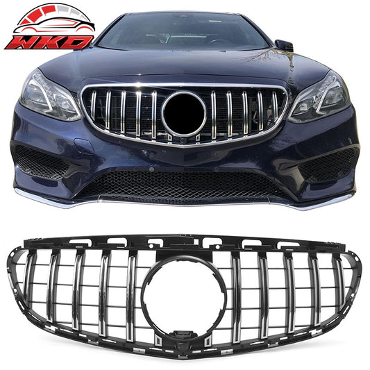 Wholesale 14-16 Benz W212 E350 E400 E550 GT Style Upper Grille Unpainted & Chrome ABS - Wikond Auto
