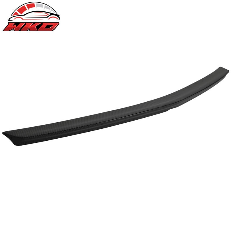 Fits 10-16 Benz W212 Sedan E-Class Trunk Spoiler Wing - Matte Carbon Fiber