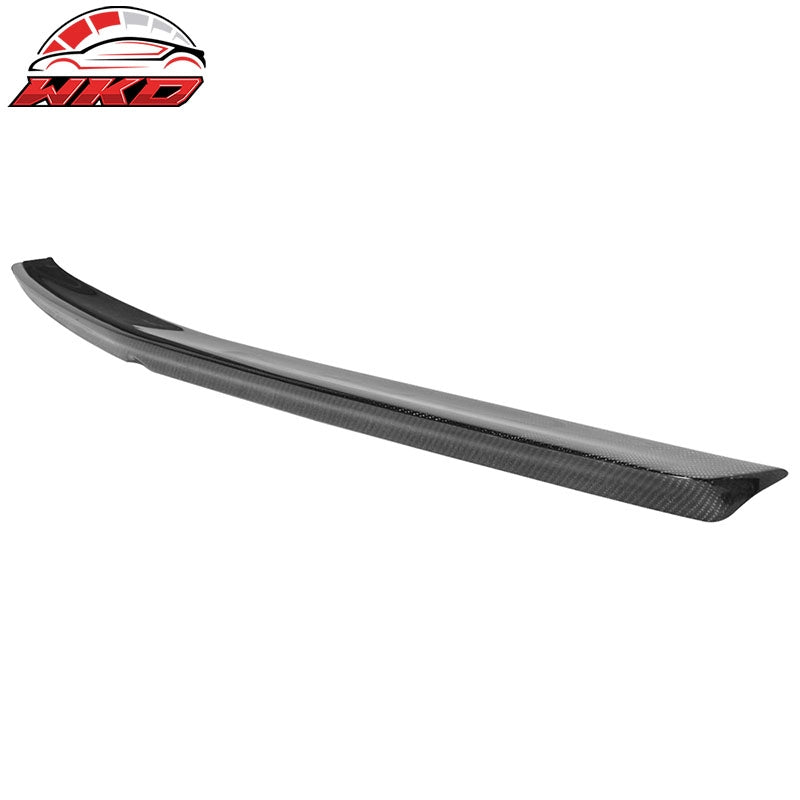 Fits 10-16 Benz W212 Sedan E-Class Trunk Spoiler Wing - Matte Carbon Fiber