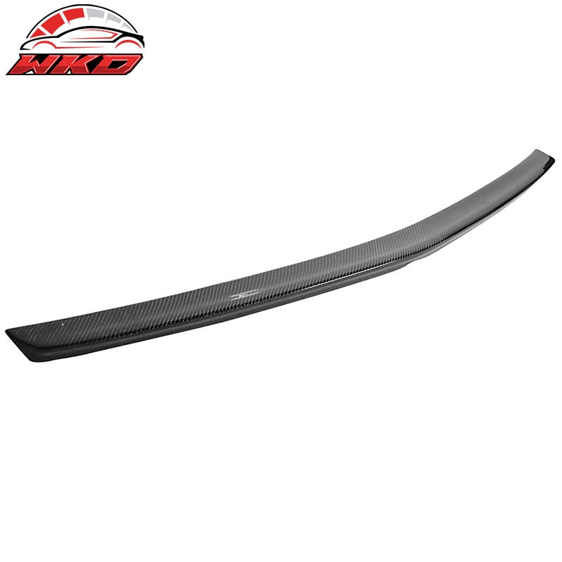Fits 10-16 Benz W212 Sedan E-Class Trunk Spoiler Wing - Matte Carbon Fiber