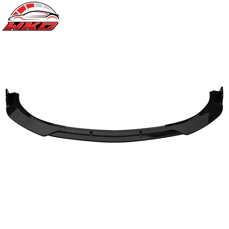 Fits 21-23 Benz W213 E-Class B Style Front Bumper Lip Spoiler Carbon Fiber Print