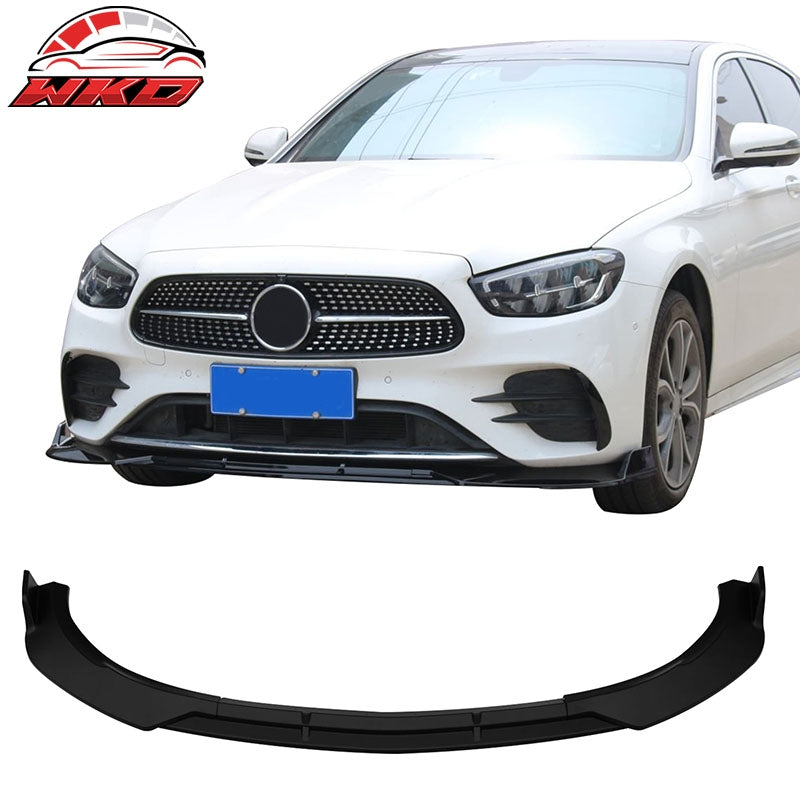 Wholesale 21-23 Benz W213 E-Class B Style Front Bumper Lip Spoiler PP Matte Black