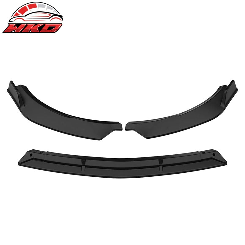 Fits 21-23 Benz W213 E-Class B Style Front Bumper Lip Spoiler PP Matte Black