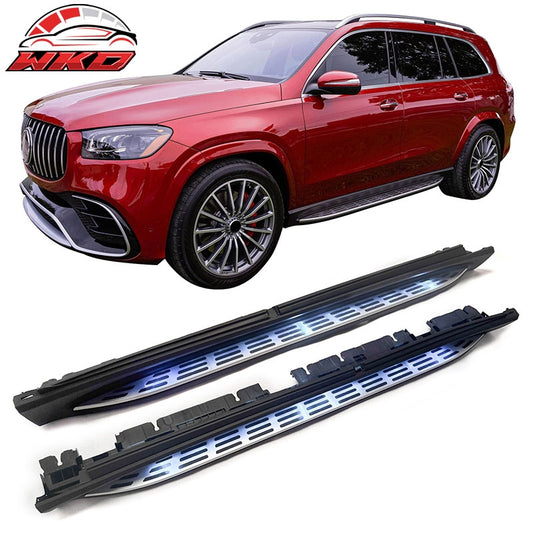 Wholesale 20-26 Benz X167 GLS450/GLS580 Running Boards OE Style Side Step Bar w/ LED - Wikond Auto