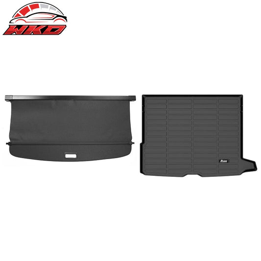 Wholesale 16-22 Benz X253 GLC-Class 3D TPE Trunk Mat Cargo Liner Pad + Cargo Cover - Wikond Auto