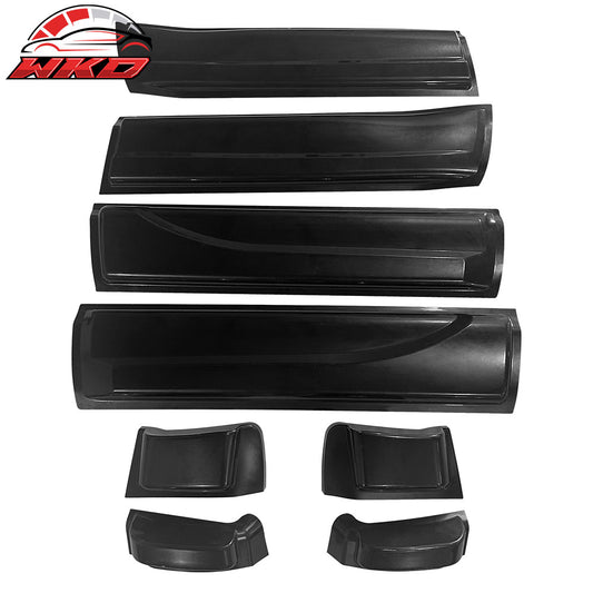 14-15 Toyota Tundra Side Body Molding Cladding Panel Kit Black ABS 8PCS | Wholesale