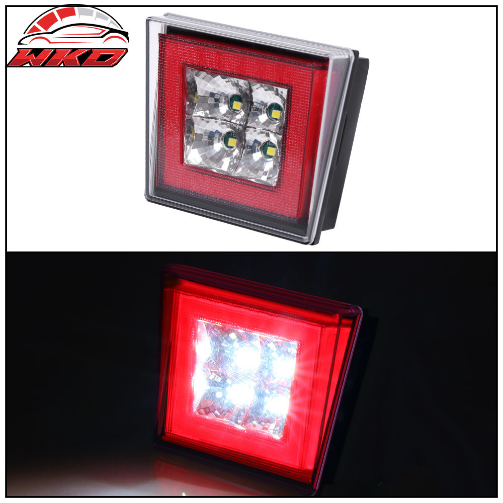 Universal Square Red LED Rear Tail Third 3RD Brake Lights Stop Safety Lamp