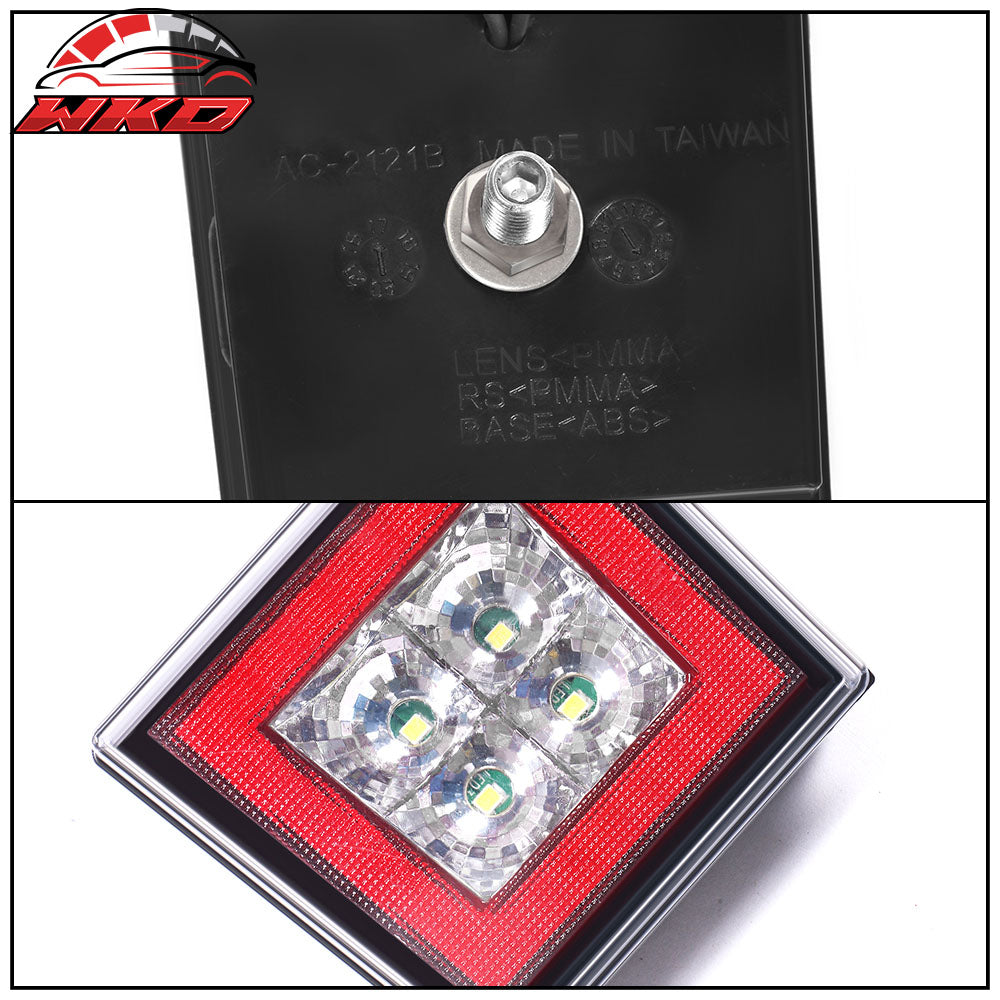 Universal Square Red LED Rear Tail Third 3RD Brake Lights Stop Safety Lamp
