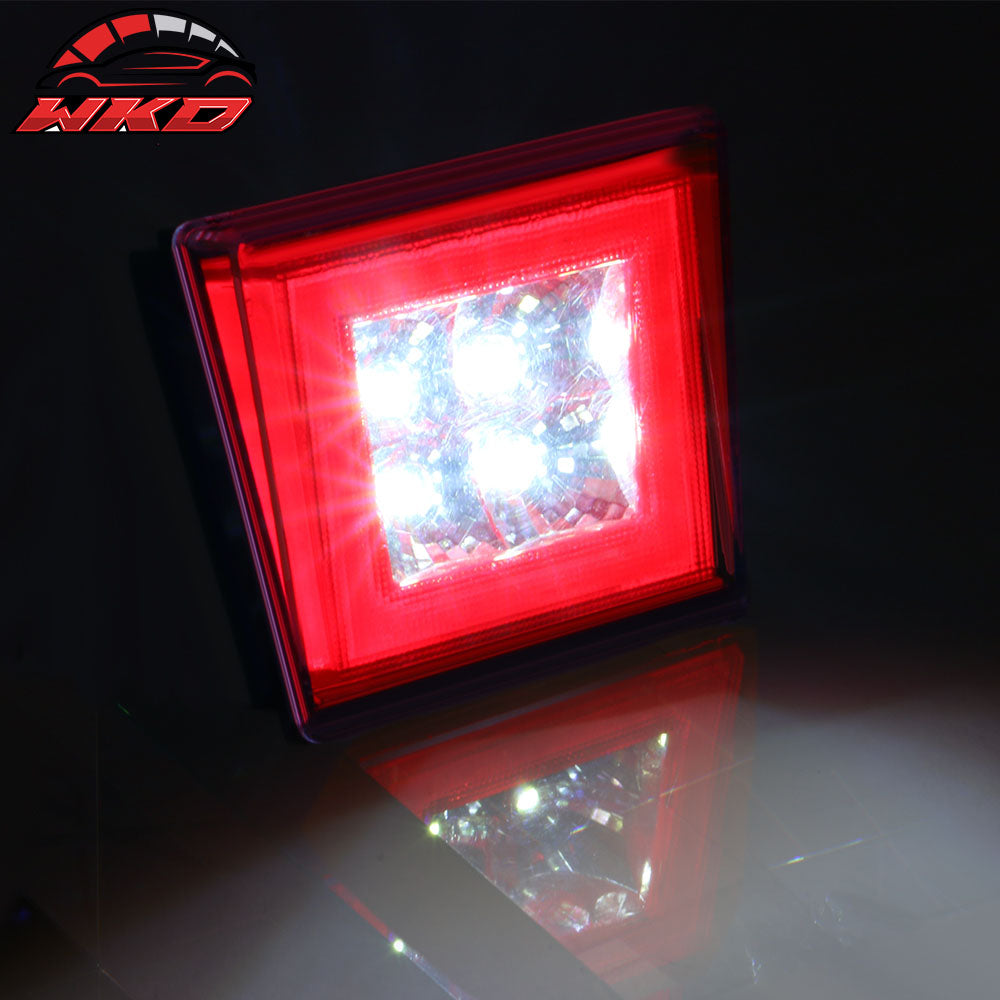 Universal Square Red LED Rear Tail Third 3RD Brake Lights Stop Safety Lamp