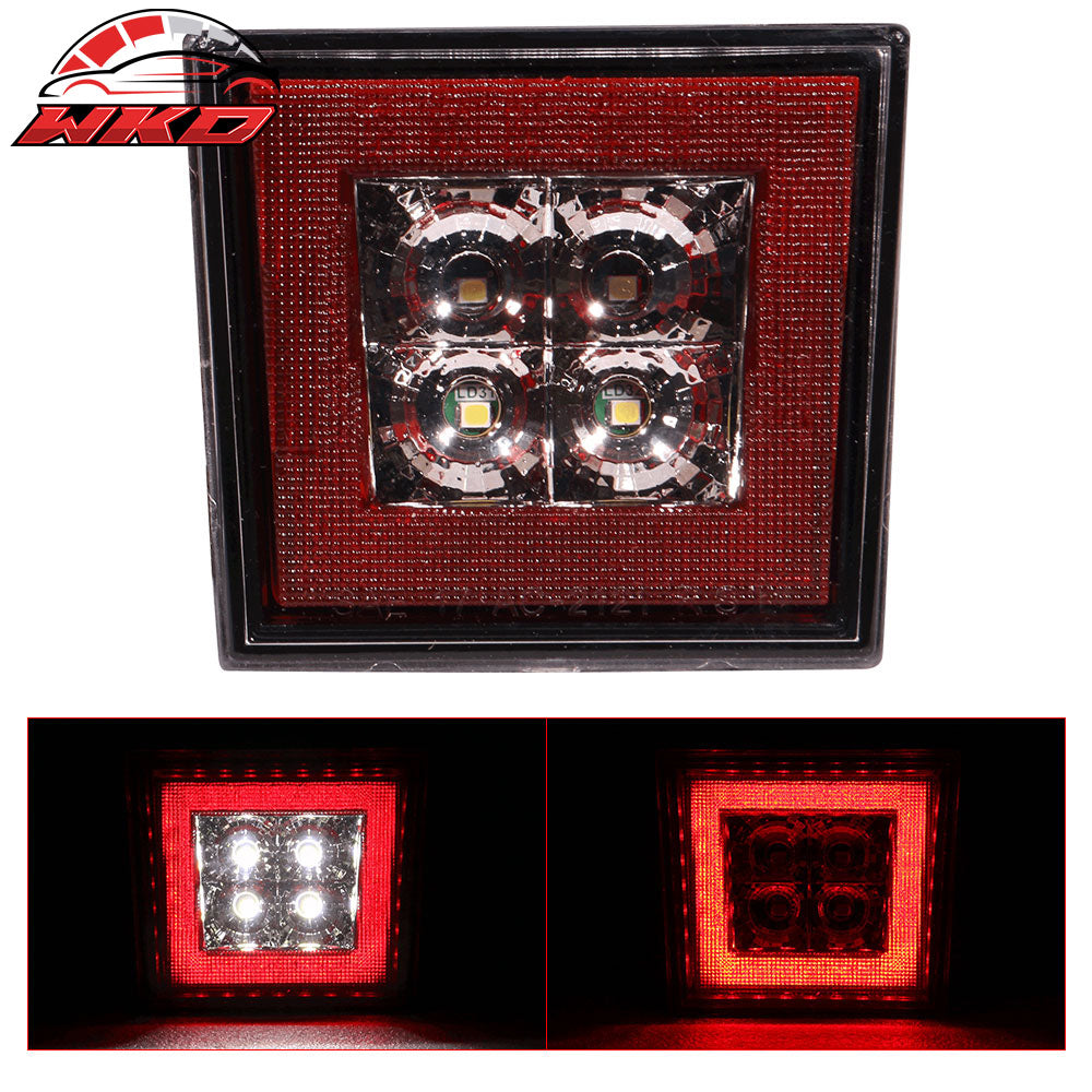 Universal Square Red 43 LED Rear Tail Third 3RD Brake Lights Stop Safety Lamp