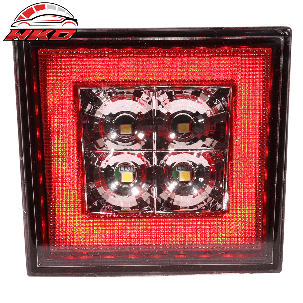 Universal Square Red 43 LED Rear Tail Third 3RD Brake Lights Stop Safety Lamp