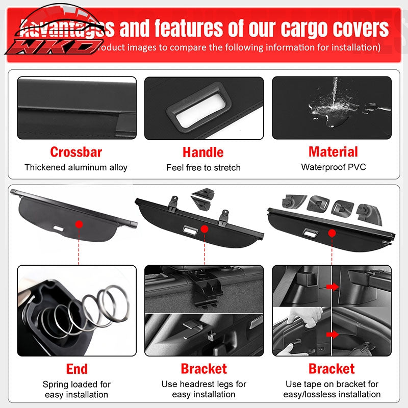 Fits 21-26 Buick Envision 3D TPE Rear Trunk Mat Cargo Liner Pad + Cargo Cover
