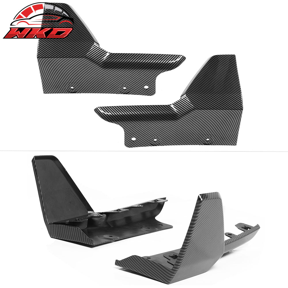 Fits 19-23 BMW G05 X5 MP Style Front + Rear Bumper Aprons ABS Carbon Fiber Print