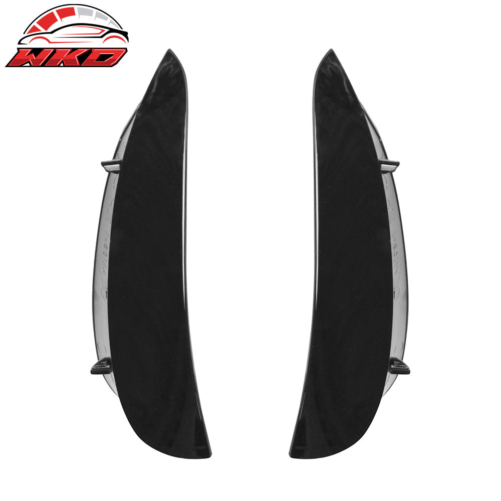 Fits 17-23 Benz W213 E-Class Sedan AMG Sport Front Bumper Canard Vent Flaps 2PCS