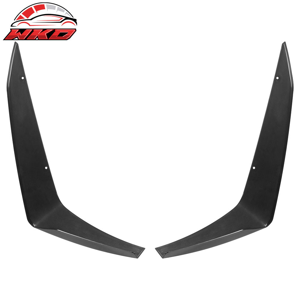 Fits 14-24 Chevrolet Camaro ZL1 Style Front Bumper Side Splitter Canards ABS 2PC