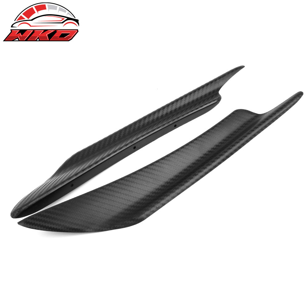 Wholesale Universal Texture Carbon Fiber V1 A Front Bumper Lip Canards 40CM
