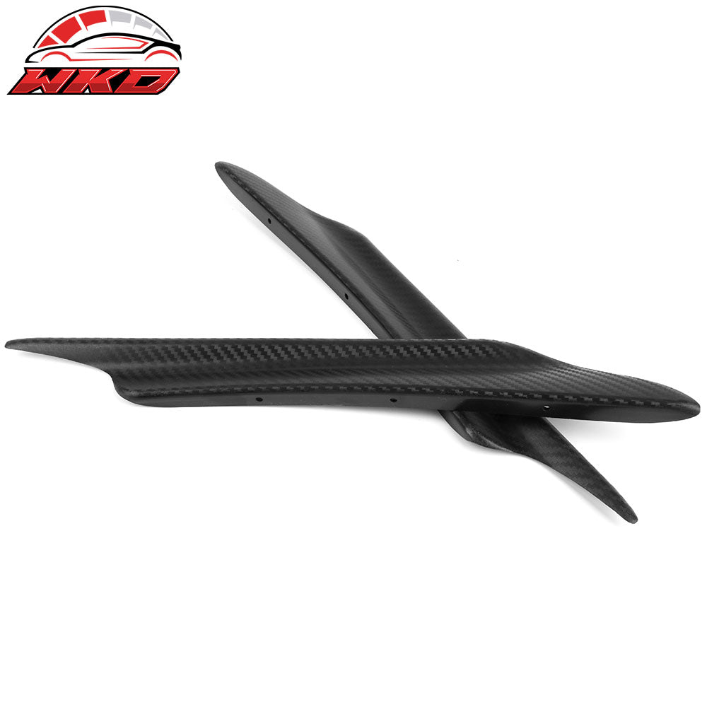 Universal Texture Carbon Fiber V1 A Front Bumper Lip Canards 40CM