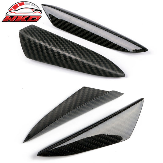 Wholesale Universal Carbon Fiber Front Bumper Fin Canards Splitters V3 Style 4Pc Set
