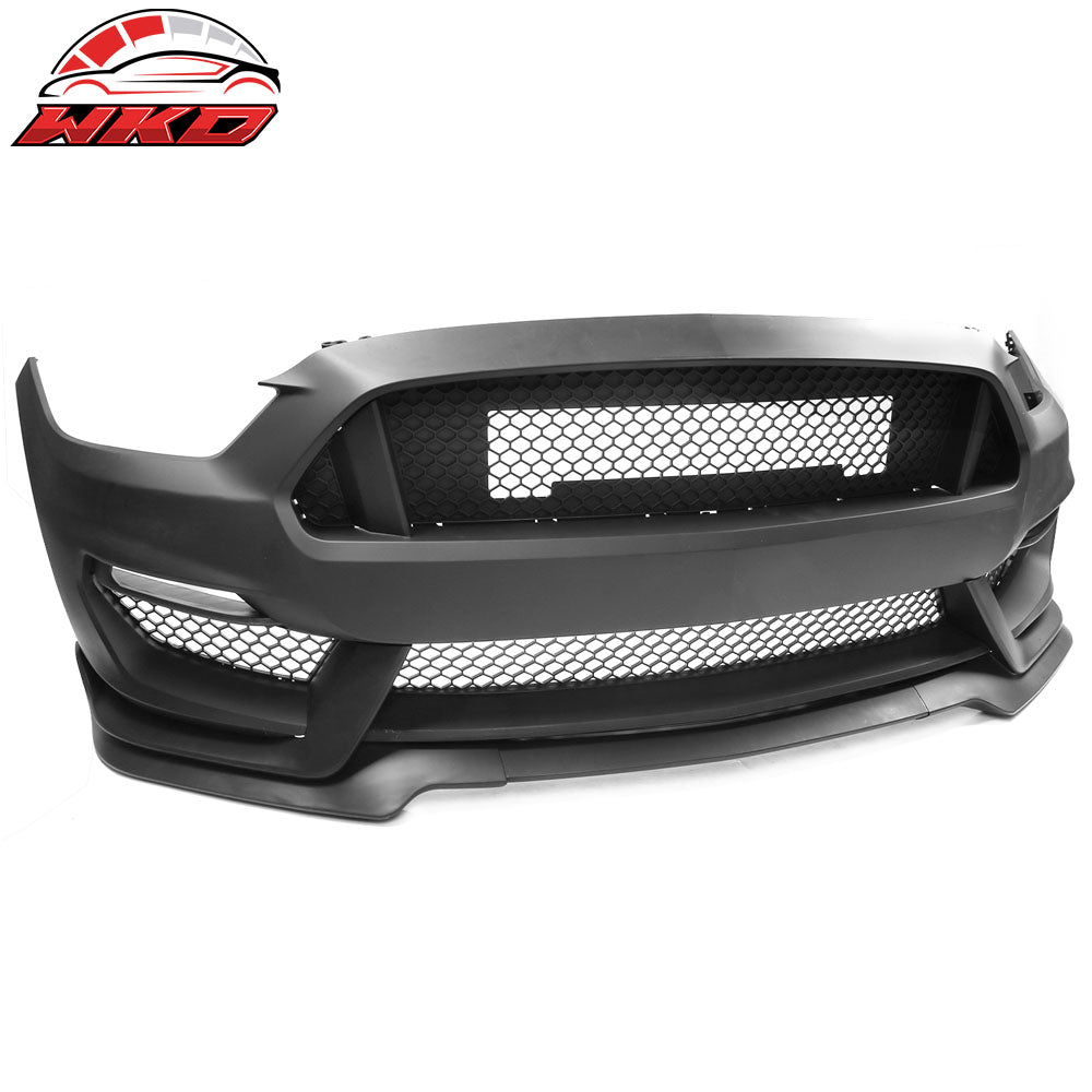 Painted Fits 15-17 For Ford Mustang GT350 Style Bumper Conversion PP OE Material