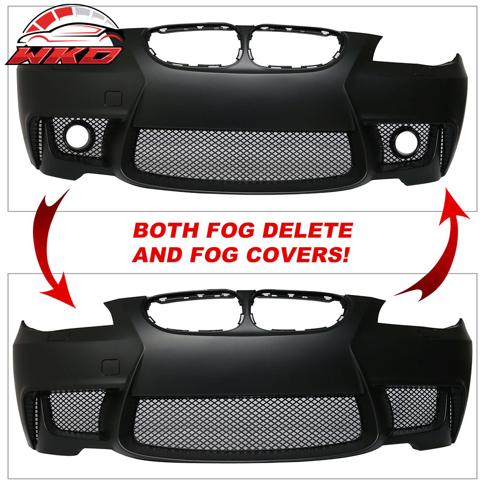 Fits 04-10 BMW E60 5-Series 1M Style Front Bumper Cover Replacement Full Kit PP